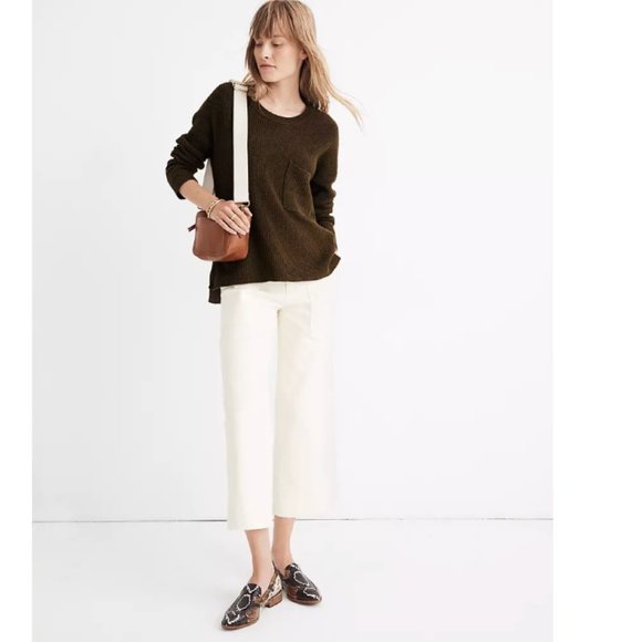Madewell Thompson Pocket Pullover Sweater Small - Picture 1 of 4